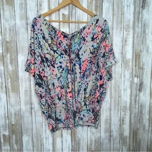 Jodifl Colorful Jungle Dolman Blouse •Medium thumbnail 2