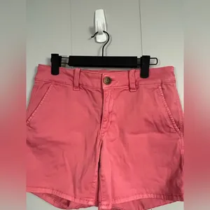 American Eagle Super Stretch Pink Aeo Twill Midi Shorts Size 27 Summer Preppy thumbnail 3