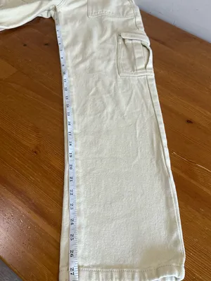 Princess Polly. Cargo jeans 100% Cotton Size 2 Cargo Utility Light yellow thumbnail 7