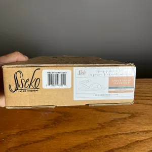 Sseko Women’s Ankle Strappy‎ Leather Sandals Size 6 Agave Alabaster Caramel New thumbnail 3