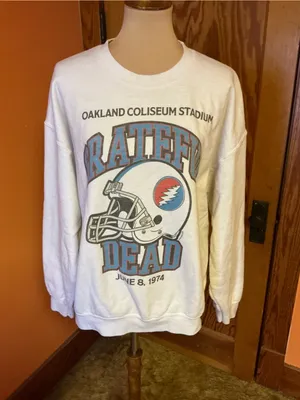 Junk Food Clothing Grateful Dead Oakland Coliseum 1974 Sweatshirt Oversized thumbnail 7