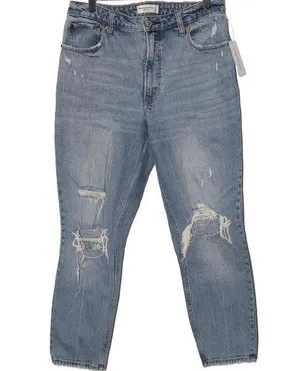 Abercrombie & Fitch Curve Love The Skinny High Rise Blue Denim Jeans Size 30 10 thumbnail 1