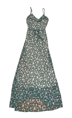 Audrey 3+1 green floral maxi dress thumbnail 1