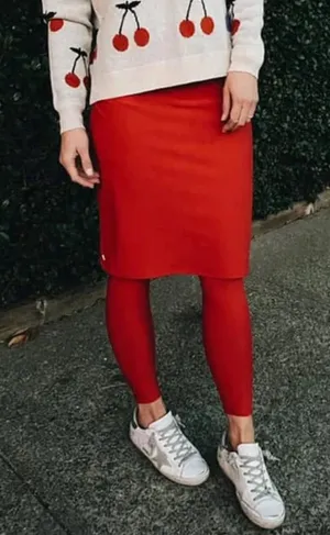 sweet lemon thyme, full-length, legging athleisure skirt thumbnail 1