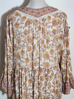 Free People Pink Moonlight Dance Tunic Size Medium thumbnail 6
