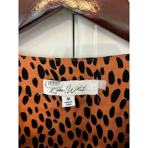 EUC Love, Whit by Whitney Port Dotted Puffed Sleeve Dress Size Medium thumbnail 4
