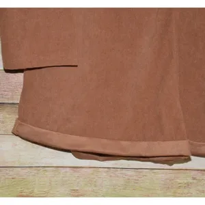 NWT Bucket List Brown Corduroy Shorts Romper Ladies Size L Button Front Casual thumbnail 5