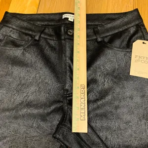 Frye and Co‎ Womens Black Coated Textured Flare Leg Pants Size 16 NWT 110007607 thumbnail 3