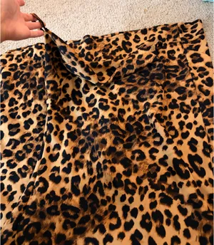 Amazon Leopard print maxi cowlick dress satin thumbnail 3