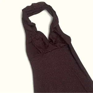 Vintage 90s Y2K Rampage Glitter Halter Ruffle Dress thumbnail 3