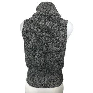 Theory 100% Cashmere Women's Gray Turtleneck Sleeveless Tank Vest Sweater Top S thumbnail 4
