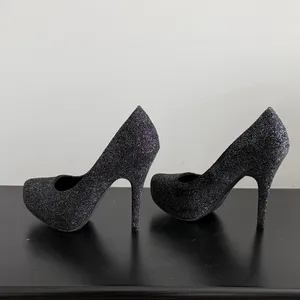 Mix No. 6 Black Sparkle Platform‎ Stilettos Sz 6.5 thumbnail 6
