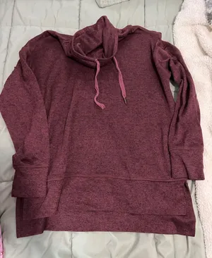 Old Navy Women’s Plum Cowl Neck Pullover Hoodie thumbnail 1