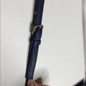 Talbots genuine leather purple saddle bag thumbnail 9