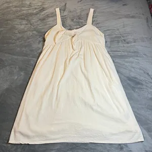 Who What Wear Linen Blend Strappy V-Neck Bow Tie A Line Dress Size XXL thumbnail 2
