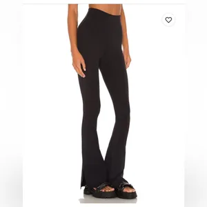 Revolve STRUT-THIS Black slit leggings thumbnail 4