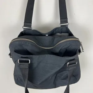 Kipling Shoulder Bag Black‎ Nylon Travel Double Strap Lightweight Solid Medium thumbnail 7