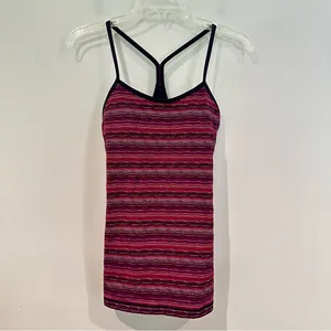 Lululemon Power Y Tank LuonSpace Dye Twist Women's‎ 6 Regal Plum Alarming Casual thumbnail 6