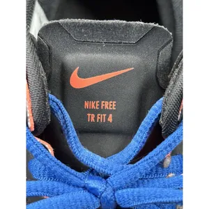 Nike Free‎ Run 5.0 Black/Blue Fabric Lace Up Running Shoe Women's thumbnail 4