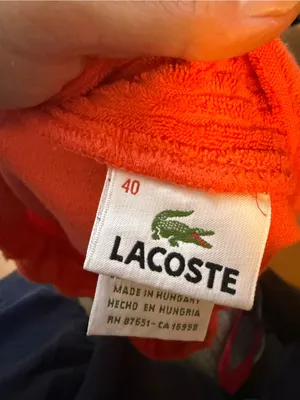 Lacoste Neon Coral Y2K Terrycloth Mini Skirt thumbnail 3