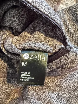 Zella Med Heather Gray Performance Jogger Pants zip pockets wide waistband cozy thumbnail 8