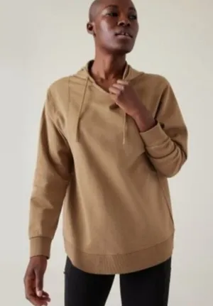 Athleta Brown Sundown Brown Hoodie‎ Sweatshirt Size: XS thumbnail 1