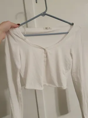 White Long Sleeve Too Size M thumbnail 1