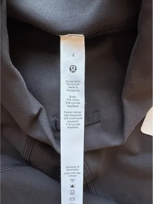 Lululemon Wunder Train High Rise 25” Black Size 4 NWT thumbnail 6