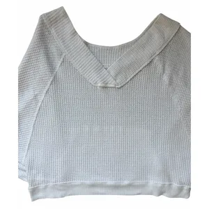 Free People‎ We The Free Westend Thermal Top White Women's Size Medium thumbnail 4