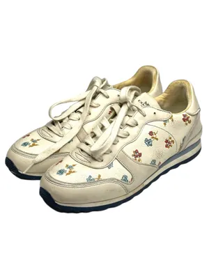 Coach ✽ C142 Runner Running Shoes Sneakers ✽ Chalk Tossed Rose Print ✽ 8.5M ✽ thumbnail 7