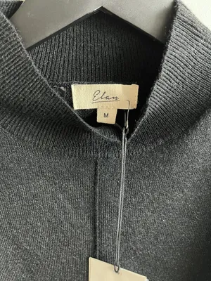 Elan Sleeveless Mock Neck Sweater in Black Size M thumbnail 4