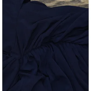 NWT MSK V-Neck Rhinestone Ladder Trim Side Slit Evening Gown Dress Navy Blue S thumbnail 11