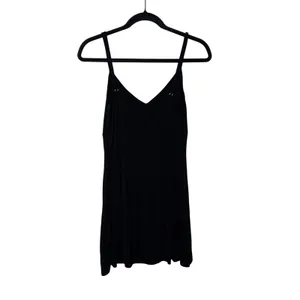 Lovers and Friends Mini Dress Womens M Black Excellent Spaghetti Strap V-Neck thumbnail 2