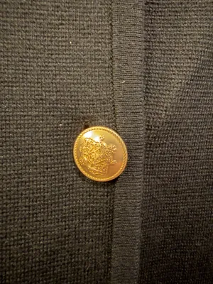 J.Crew Giselle Long Sweater Blazer Gold Button Detail Black thumbnail 5