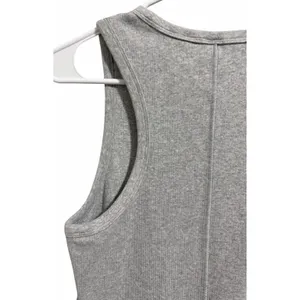 Aritzia TNA Quartz Ribbed Bodycon Mini Dress Heather Gray Women's‎ Size Large thumbnail 8