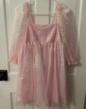 Hello Molly just kass pink sequin dress thumbnail 1