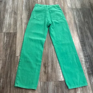 Edikted Green Button Fly Jeans XS thumbnail 5