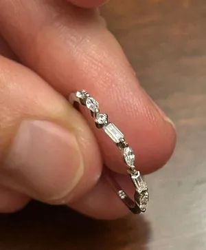 ring band sterling silver 925 beautiful unique lot a38 size 7.25 thumbnail 1