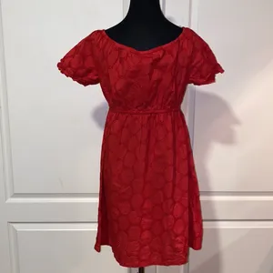 Red Eyelet La Blanca By Robert Beattie Dress thumbnail 3