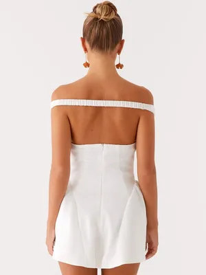 NWT Peppermayo Cavella Mini Dress White Size 8 thumbnail 4
