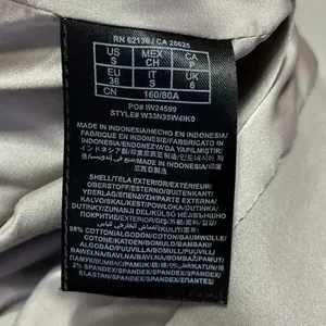 Guess Women's Tan Leather Trim Long Sleeve Zip Up Belted Trench Coat Jacket Sz S thumbnail 5