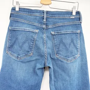Mother Womens Blue Mid Rise Straight Leg Classic Denim Jeans Size 28 thumbnail 6