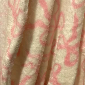 Spoiled Angel Pink and White Fleece Robe thumbnail 3