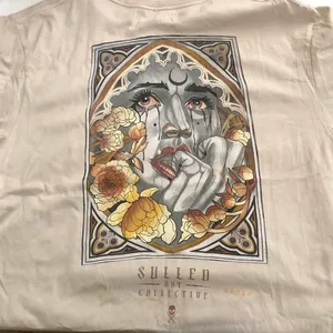 Beige Sullen graphic print t-shirt short sleeve-3XL thumbnail 1