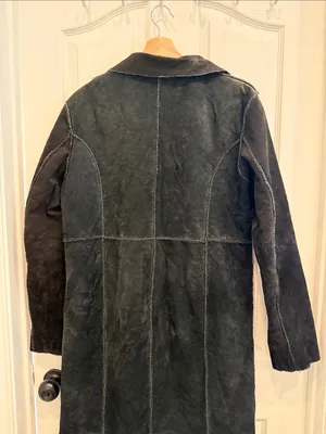 Vintage D’ Carlo y2k vintage suede leather duster coat gothic thumbnail 9