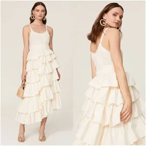 ULLA JOHNSON Estela Dress 100% Cotton thumbnail 1