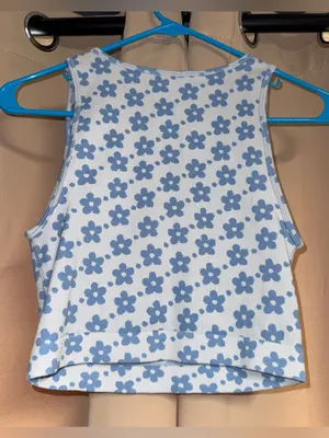 mono b floral crop top Blue Size M thumbnail 3