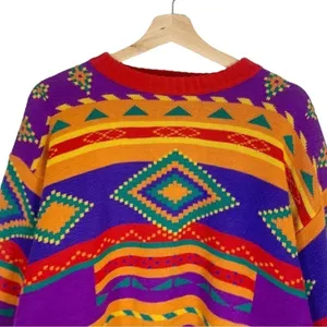 Vintage Meister Retro Southwestern Sweater Size Large thumbnail 5