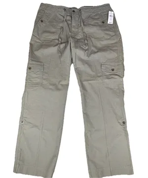 NWT Women Size 14 Gorp Utility Hiking LL Bean Olive Favorite Fit Pants thumbnail 1