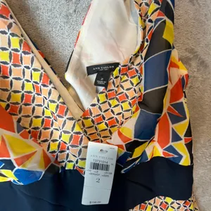 Ann‎ Taylor Geometric Kaleidoscope Maxi Dress Bold Abstract Print Size 2 New thumbnail 7